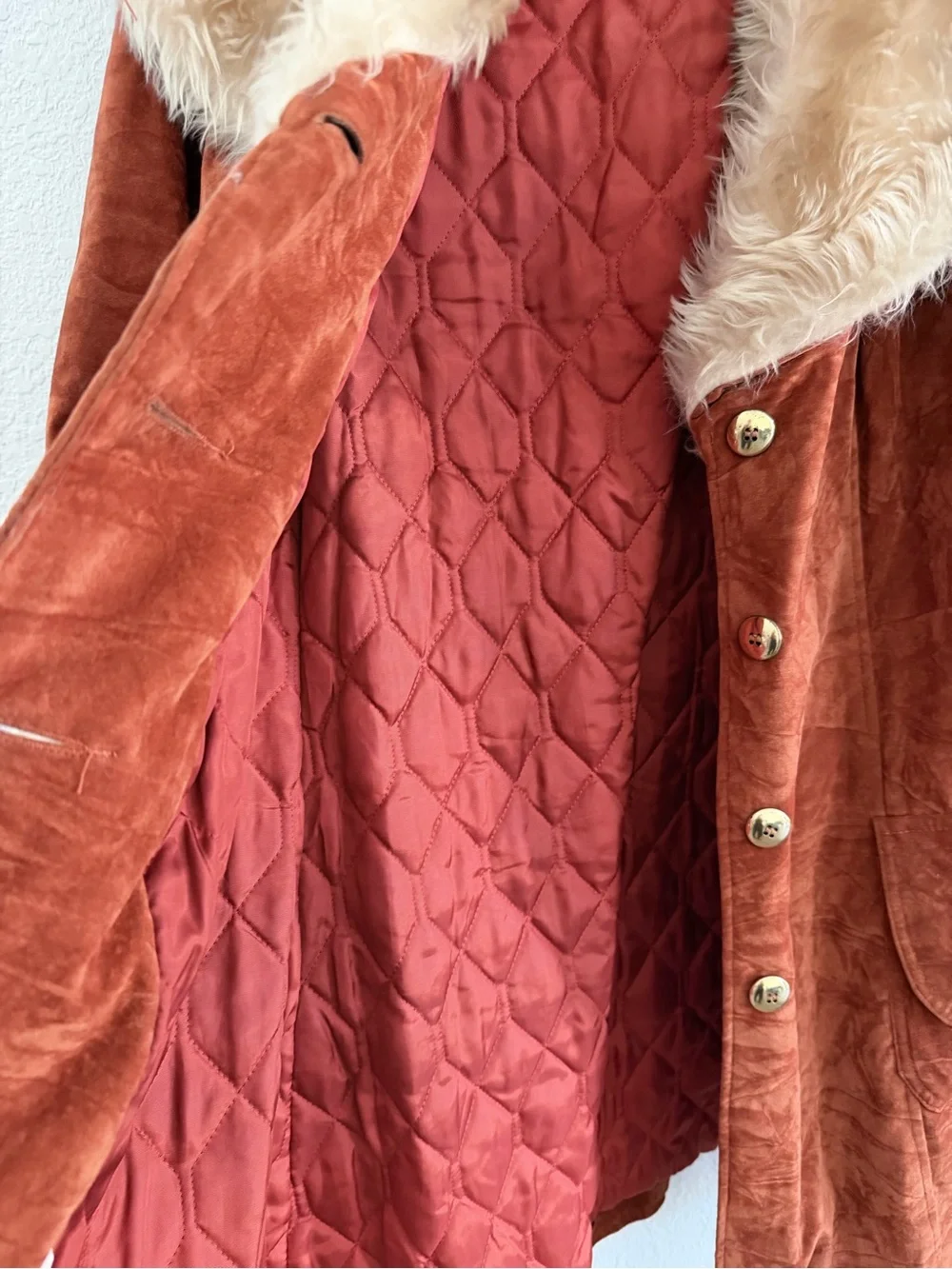 VTG 70’s Penny Lane FINGERHUT USA Coat trench jacket boho western retro afghan